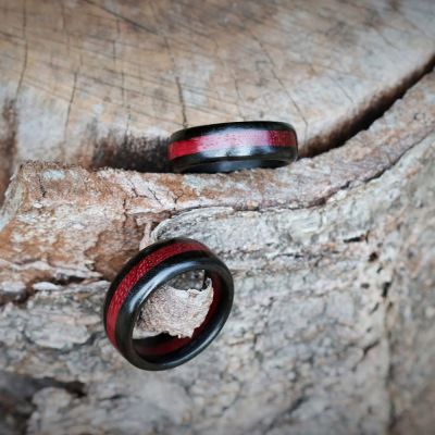 Noctis Rouge – Holzring aus Grenadill & Amaranth