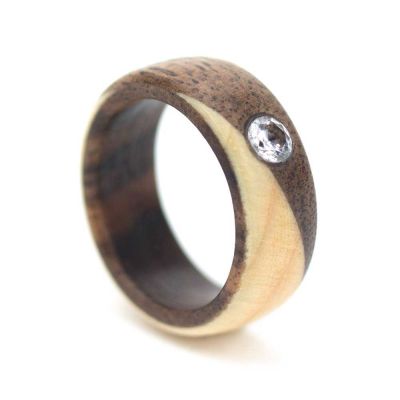 Walnut Peak – Holzring aus Zirbelkiefer & Walnussholz
